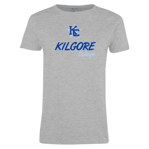  Womens Grey Short Sleeve Tee - KC College