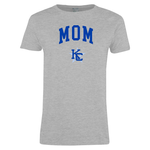  Womens Grey Short Sleeve Tee - Mom