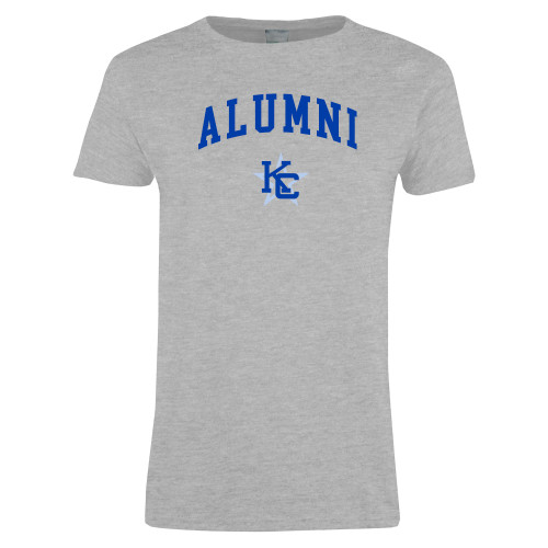  Womens Grey Short Sleeve Tee - Alumni