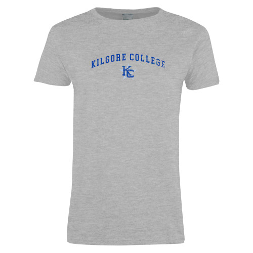  Womens Grey Short Sleeve Tee - Kilgore Arch. Distressed