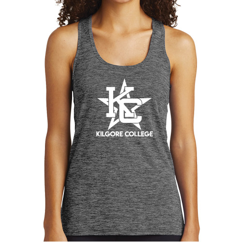  Womens Performance Grey/Black Heather Tank - Primary