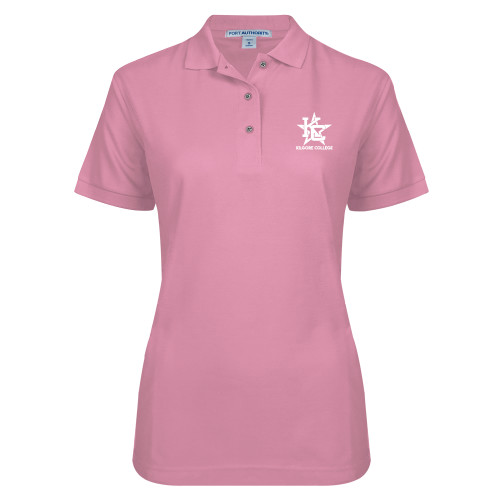  Womens Silk Touch Light Pink Pique Polo - Primary