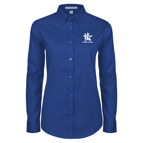  Womens Royal Twill Button Down Long Sleeve  - Primary