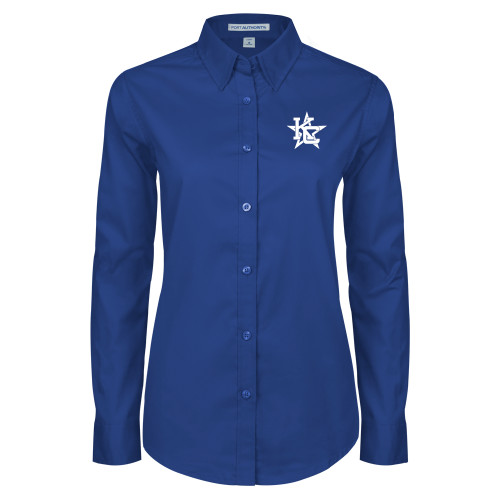  Womens Royal Twill Button Down Long Sleeve  - KC