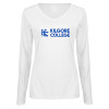 Thumbnail image for  Womens White Long Sleeve V Neck Tee