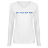 Thumbnail image for  Womens White Long Sleeve V Neck Tee