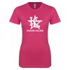 Thumbnail image for  Next Level Womens Fuchsia Boyfriend Tee