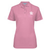 Thumbnail image for  Womens Silk Touch Light Pink Pique Polo
