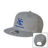 Thumbnail image for  Heather Grey Wool Blend Flat Bill Snapback Hat