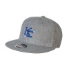 Thumbnail image for  Heather Grey Wool Blend Flat Bill Snapback Hat