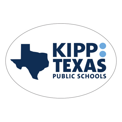 Large Decal-KIPP Texas Stacked Logo, 8.5 inches wide