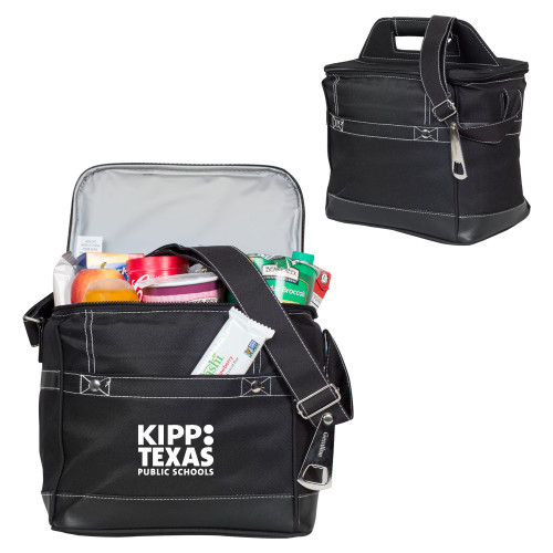 Precision Black Bottle Cooler-KIPP Texas Stacked Logo