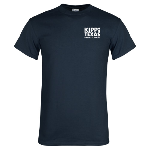Navy T Shirt-KIPP Texas Stacked Logo