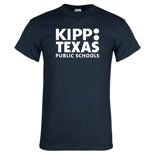 Navy T Shirt-KIPP Texas Stacked Logo