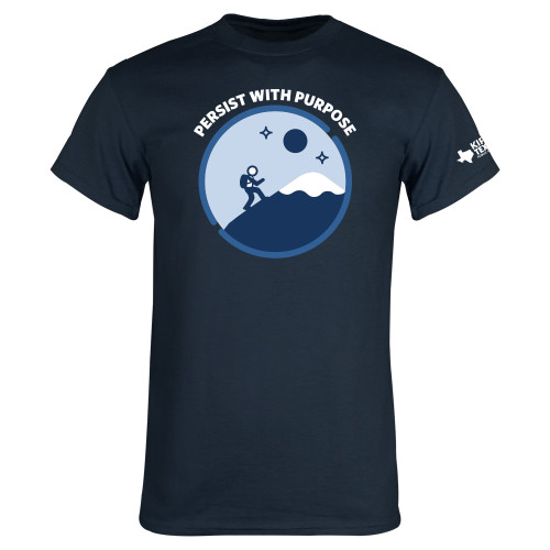 Navy T Shirt-Persist With Purpose