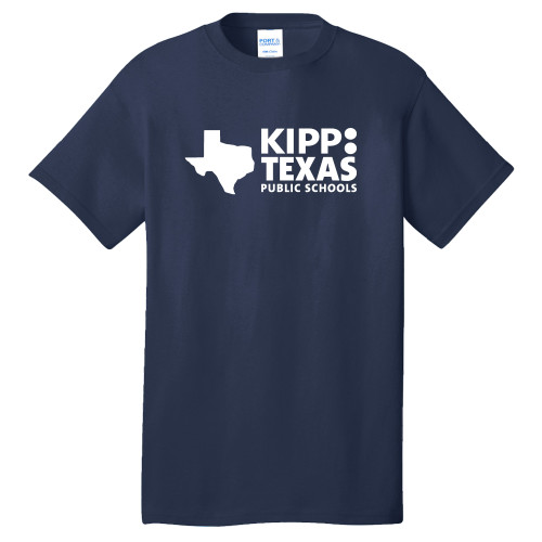 Extended Navy T Shirt-KIPP Texas Primary Logo
