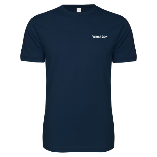 Next Level Navy SoftStyle T Shirt-Tagline