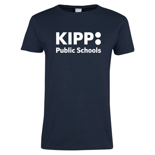 Womens Short Sleeve Navy Tee-KIPP Public Schools