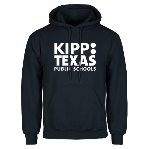 Navy Fleece Hoodie-KIPP Texas Stacked Logo