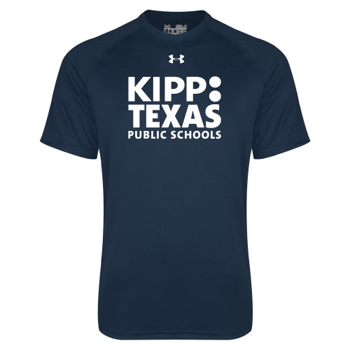 Under Armour Navy Tech Tee-KIPP Texas Stacked Logo