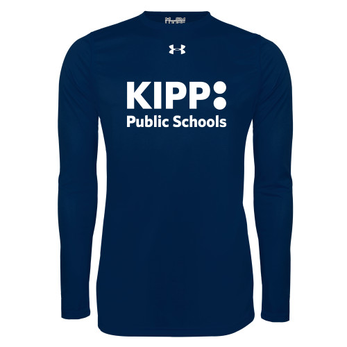 Under Armour Navy Long Sleeve Tech Tee-KIPP Public Schools