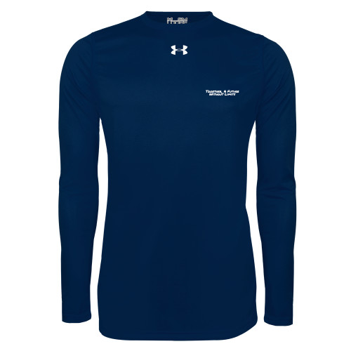 Under Armour Navy Long Sleeve Tech Tee-Tagline