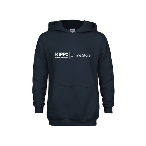Youth Navy Fleece Hoodie-Online Store
