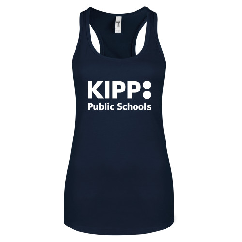 Next Level Womens Navy Racerback Tank -KIPP Public Schools