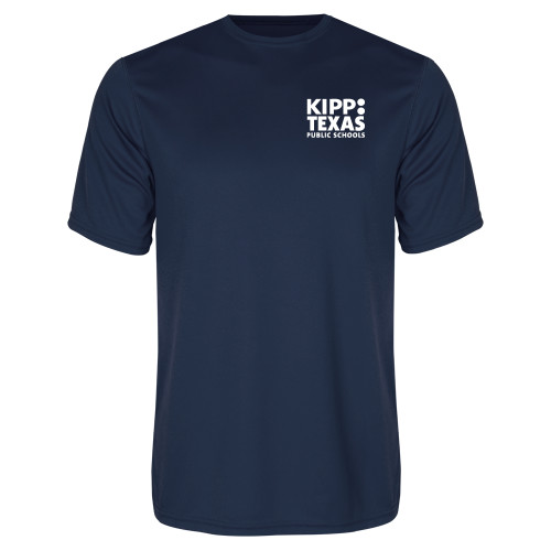 Navy Performance Tee-KIPP Texas Stacked Logo