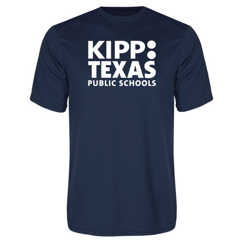 Navy Performance Tee-KIPP Texas Stacked Logo