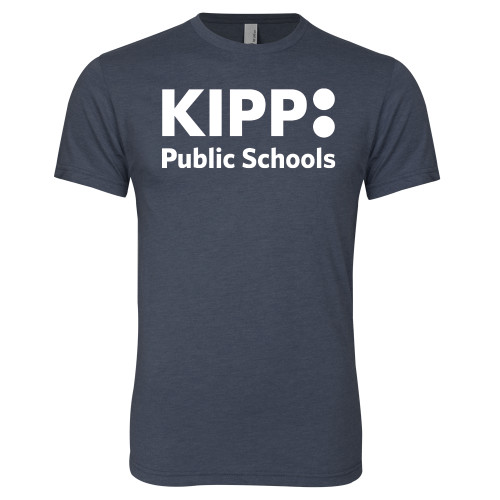 Next Level Navy Triblend Tee-KIPP Public Schools