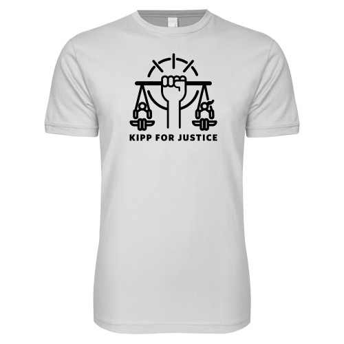 Next Level White SoftStyle T Shirt-For Justice