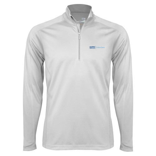 Syntrel White Interlock 1/4 Zip-Online Store