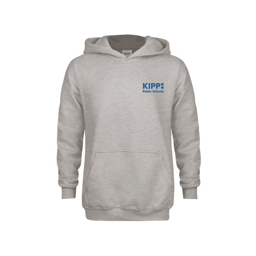 Youth Grey Fleece Hood-KIPP Public Schools