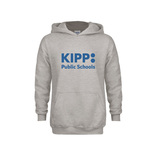 Youth Grey Fleece Hood-KIPP Public Schools