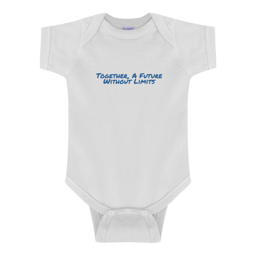 White Infant Onesie-Tagline