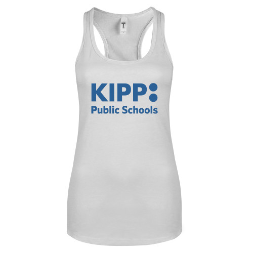 Next Level Racerback Tank White-KIPP Public Schools