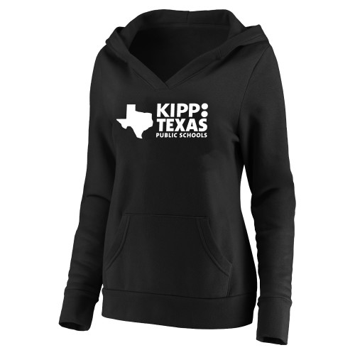 Womens Plus Black Hoodie-KIPP Texas Primary Logo