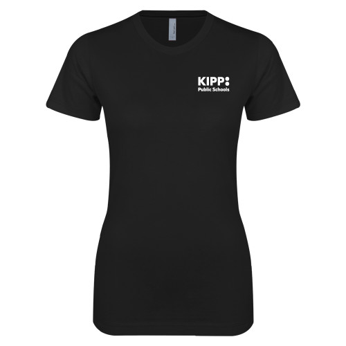Next Level Womens Black Boyfriend Tee-KIPP Public Schools