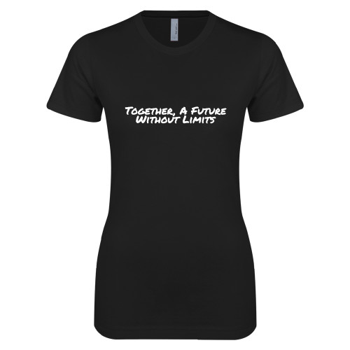 Next Level Womens Black Boyfriend Tee-Tagline