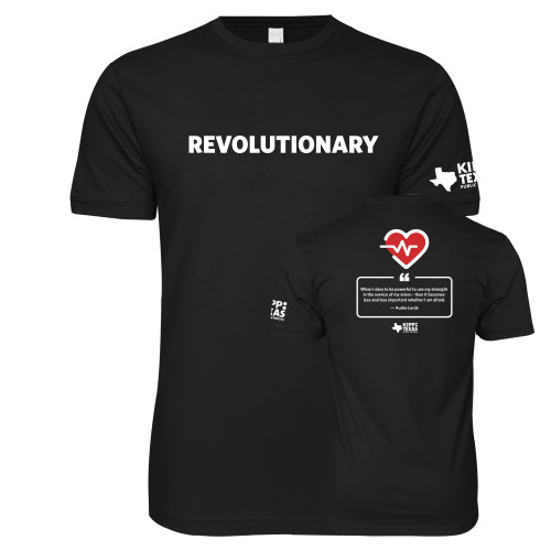 Next Level Black SoftStyle T Shirt-Revolutionary Full Back