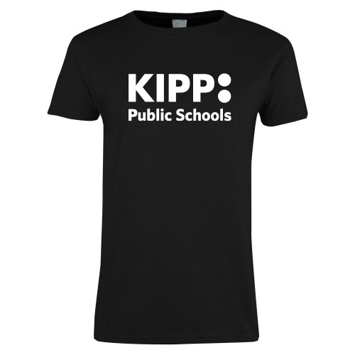 Womens Black Short Sleeve Tee-KIPP Public Schools