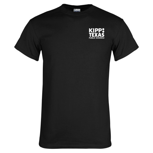 Black T Shirt-KIPP Texas Stacked Logo