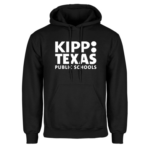 Black Fleece Hoodie-KIPP Texas Stacked Logo