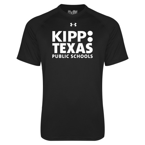 Under Armour Black Tech Tee-KIPP Texas Stacked Logo
