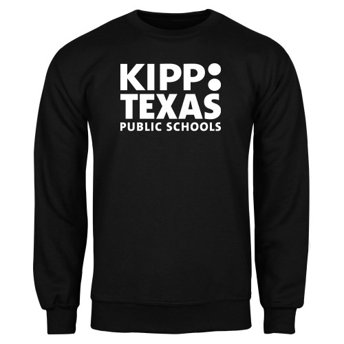 Black Fleece Crew-KIPP Texas Stacked Logo