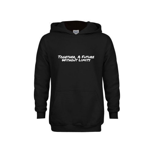 Youth Black Fleece Hoodie-Tagline