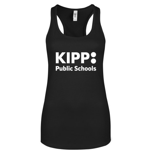 Next Level Womens Black Racerback Tank -KIPP Public Schools