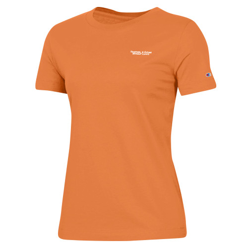 Champion Womens Spirit Orange Tee-Tagline