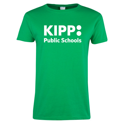 Womens Kelly Green Short Sleeve Tee-KIPP Public Schools